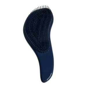 Crave Naturals Detangling Hair Brush | Curved Handle Anti-Knot Comb Blue Teal 8"